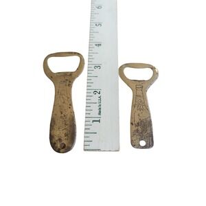 2 Vintage Pabst Beer Blue Ribbon Bottle Cap Openers #517 & #1001 W/Hanging Holes